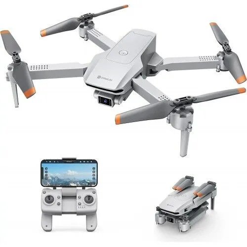 Dynalog GPS Drone With 4K Camera For Adults, DR-DG600C Rc Quadcopter With Auto Return, Follow Me, Gesture Control, Point of Interest, Way Points, Headless Mode, 1 Batterries, Compatible With Vr Sunglassess